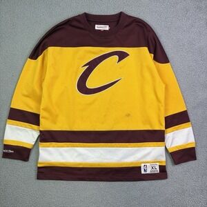 Cleveland Cavaliers Jersey Mens XL Mitchel & Ness Hockey Long Sleeve NBA